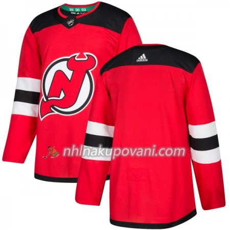 New Jersey Devils Dresy Blank Červená 2017-2018 Adidas Authentic - Pánské